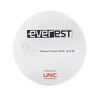 Диск циркониевый Everest Multilayer UVS, размер 95х18мм, оттенок BL1, многослойный, для ускоренной синтеризации за 40 минут от Дентал-Ист