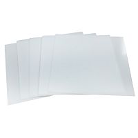 Пластины EV Gasket W(127*127*1,0мм) 25шт., квадратные, цвет белый,для изготовления декоративных капп