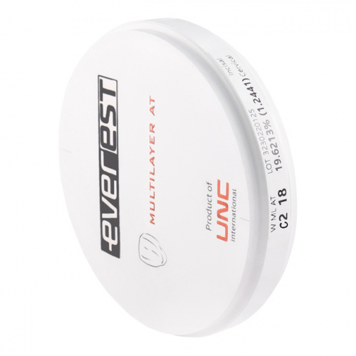 Диск циркониевый Everest Multilayer AT, размер 98х18 мм, оттенок C2, многослойный фото 4