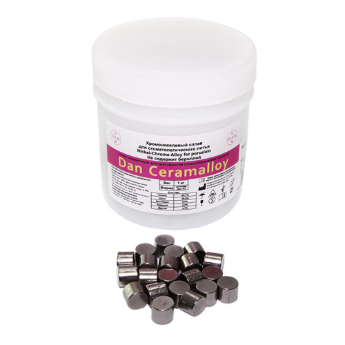 Металл для металлокерамики DAN Ceramalloy (никель-хром) для коронок,мостовидных протезов 1кг