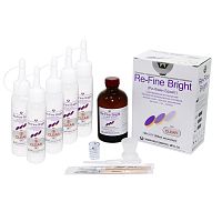 Пластмасса Re-Fine Bright самотвердеющая (3 минуты), цвет Clear, набор 5 х 50 г + 260 мл.