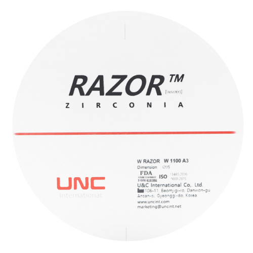 Диск циркониевый Razor 1100, размер 95х12мм, оттенок A3, однослойный