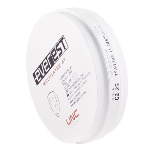 Диск циркониевый Everest Multilayer AT, размер 95х25 мм, цвет C2, многослойный фото 4