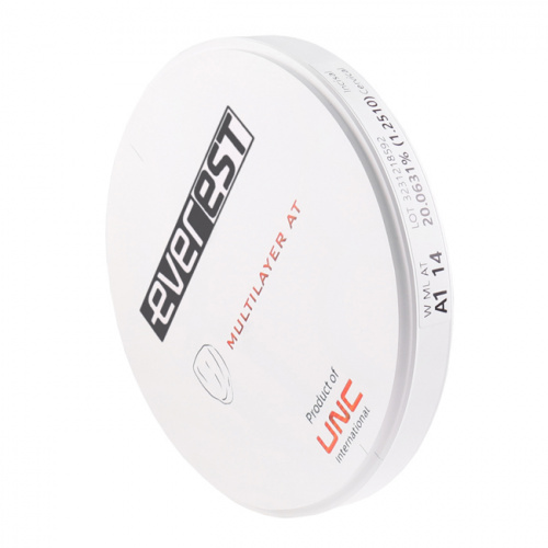 Диск циркониевый Everest Multilayer AT, размер 95х14 мм, оттенок A1, многослойный фото 6