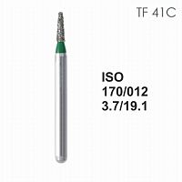 Бор алмазный MANI TF-41C по ISO 170, конус,012х3,7х19,1мм,макс.скорость 300 тыс.об,зерн.C,5шт
