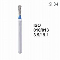 Бор алмазный MANI SI-34 по ISO 010, об.конус,013х3,9х19,1мм,макс.скорость 450 тыс.об,зерн.S,5шт