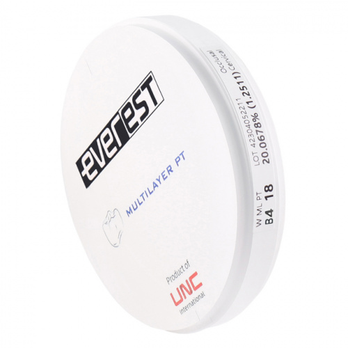 Диск циркониевый Everest Multilayer PT, размер 95х18 мм, цвет B4, многослойный фото 2