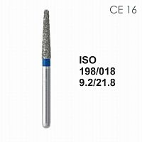 Бор алмазный MANI CE-16 по ISO 198, конус,018х9,2х21,8мм,макс.скорость 300 тыс.об,зерн.S,5шт