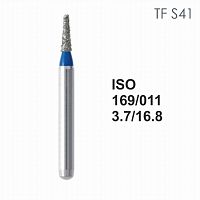 Бор алмазный MANI TF-S41 по ISO 169, конус,011х3,7х16,8мм,макс.скорость 300 тыс.об,зерн.S,5шт