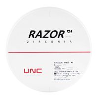 Диск циркониевый Razor 800, однослойный Zirconzahn, 95х14мм, A0, UNC Inc (Корея)