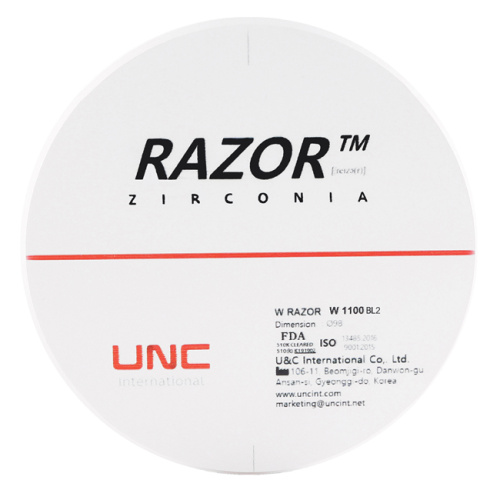 Диск циркониевый Razor 1100, размер 98х22мм, оттенок BL2, однослойный