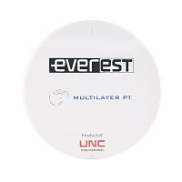 Диск циркониевый Everest Multilayer PT, размер 98х18 мм, цвет A1, многослойный от Дентал-Ист