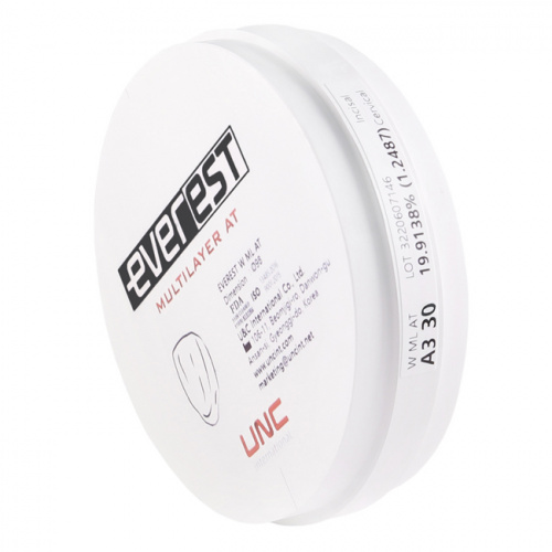 Диск циркониевый Everest Multilayer AT, размер 98х30мм, оттенок A3, многослойный фото 4