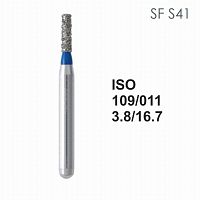 Бор алмазный MANI SF-S41 по ISO 109, цилиндр,011х3,8х16,7мм,макс.скорость 300 тыс.об,зерн.S,5шт