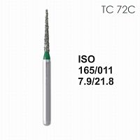 Бор алмазный MANI TC-72C по ISO 165, конус,011х7,9х21,8мм,макс.скорость 300 тыс.об,зерн.C,5шт
