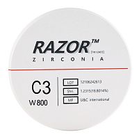 Диск циркониевый Razor 800, однослойный, размер 98х16мм, оттенок C3, UNC Inc (Корея) от Дентал-Ист