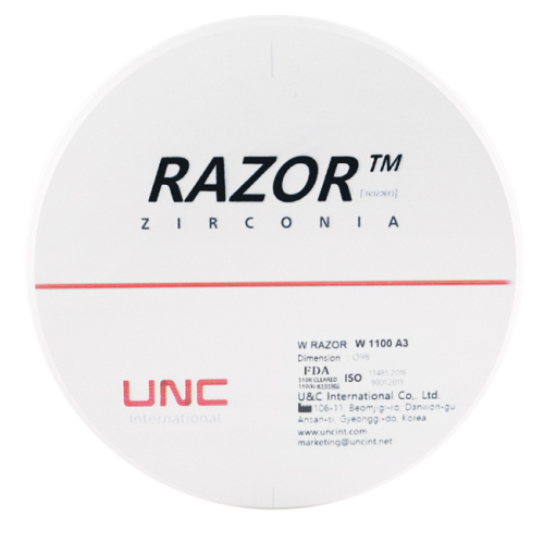 Диск циркониевый Razor 1100, размер 98х18мм, оттенок A3, однослойный