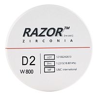 Диск циркониевый Razor 800, однослойный, размер 98х16мм, оттенок D2, UNC Inc (Корея) от Дентал-Ист