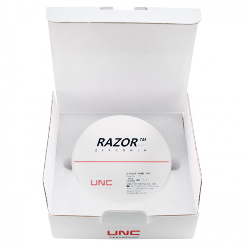 Диск циркониевый Razor 800, однослойный Zirconzahn, 95х18мм, A3.5, UNC Inc (Корея) фото 8