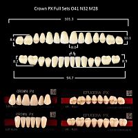 Зубы PX CROWN / EFUCERA, цвет D2, фасон O41/N32/28, полный гарнитур, 28шт. от Дентал-Ист
