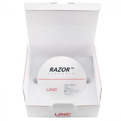 Диск циркониевый Razor 800, однослойный, размер 98х20мм, оттенок B4, UNC Inc (Корея) от Дентал-Ист фото 8