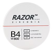 Диск циркониевый Razor 800, однослойный Zirconzahn, 95х16мм, B4, UNC Inc (Корея)