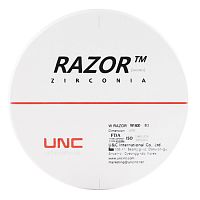 Диск циркониевый Razor 800, однослойный Zirconzahn, 95х22мм, B3, UNC Inc (Корея)