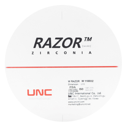 Диск циркониевый Razor 1100, размер 95х12мм, оттенок D2, однослойный