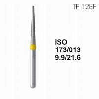 Бор алмазный MANI TF-12EF по ISO 173, конус,013х9,9х21,6мм,макс.скорость 300 тыс.об,зерн.EF,5шт