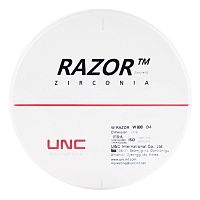 Диск циркониевый Razor 800, однослойный, размер 98х14мм, оттенок D4, UNC Inc (Корея) от Дентал-Ист