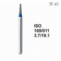 Бор алмазный MANI TF-41 по ISO 169, конус,011х3,7х19,1мм,макс.скорость 300 тыс.об,зерн.S,5шт