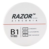 Диск циркониевый Razor 800, однослойный, размер 98х16мм, оттенок B1, UNC Inc (Корея) от Дентал-Ист
