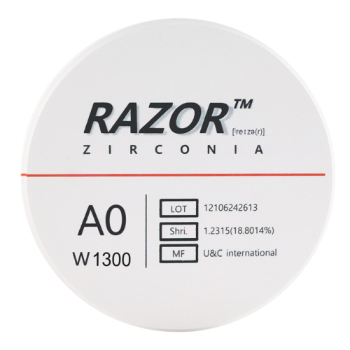 Диск циркониевый Razor 1300, размер 95х16мм, оттенок A0, однослойный
