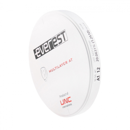 Диск циркониевый Everest Multilayer AT, размер 95х12 мм, оттенок A1, многослойный фото 3
