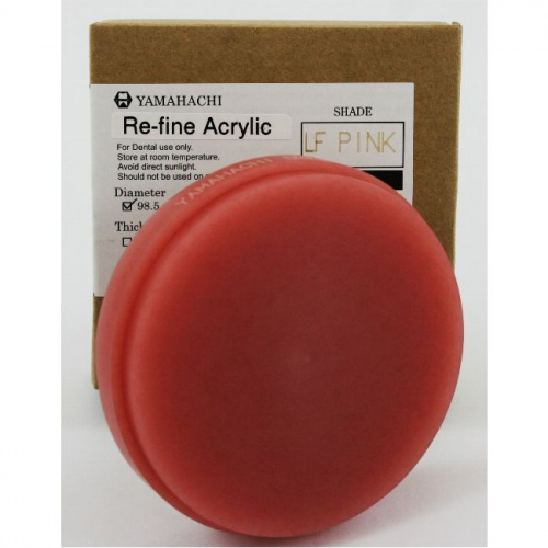 Блок- заготовка Re-Fine Acrylic LF Pink 98.5х25мм -PMMA изготовление базиса протеза для CAM  от Дентал-Ист фото 3