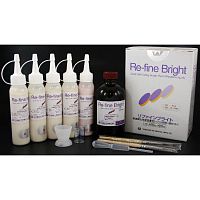 Пластмасса Re-Fine Bright самотвердеющая (3 минуты), цвет Clear, набор 5 х 50 г + 260 мл. от Дентал-Ист