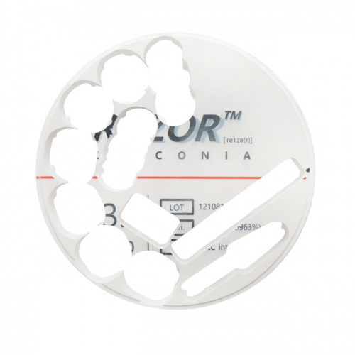 Диск циркониевый Razor 800, однослойный Zirconzahn, 95х22мм, B4, UNC Inc (Корея) от Дентал-Ист фото 7