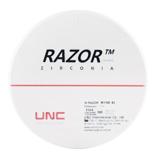 Диск циркониевый Razor 1100, размер 95х18мм, оттенок B3, однослойный