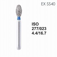 Бор алмазный MANI EX-SS40 по ISO 277, яйцо,023х4,4х16,7мм,макс.скорость 300 тыс.об,зерн.S,5шт