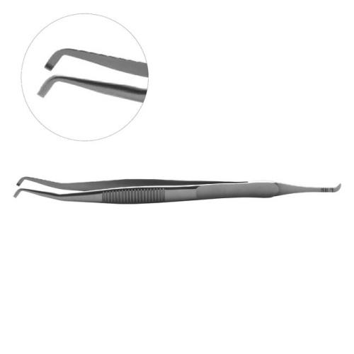 Пинцет для установки брекетов с шаблоном