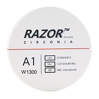 Диск циркониевый Razor 1300, размер 98х16мм, оттенок A1, однослойный