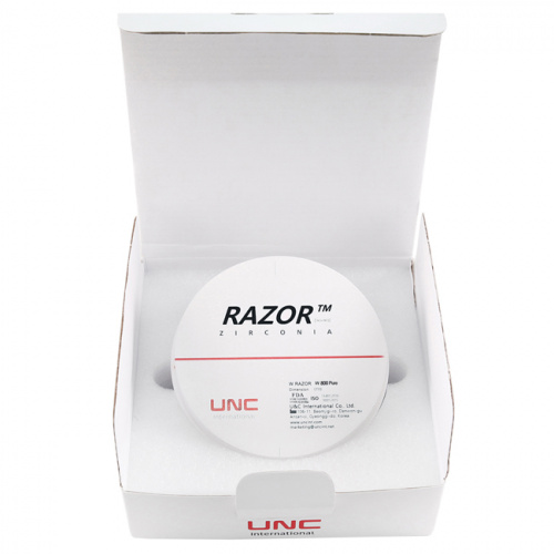 Диск циркониевый Razor 800, однослойный, размер 98х30мм, оттенок Pure, UNC Inc (Корея) от Дентал-Ист фото 8