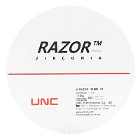 Диск циркониевый Razor 800, однослойный, размер 98х12мм, оттенок C1, UNC Inc (Корея)