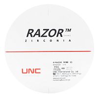 Диск циркониевый Razor 800, однослойный, размер 98х12мм, оттенок D3, UNC Inc (Корея)