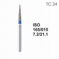 Бор алмазный MANI TC-24 по ISO 165, конус,015х7,2х21,1мм,макс.скорость 450 тыс.об,зерн.S,5шт