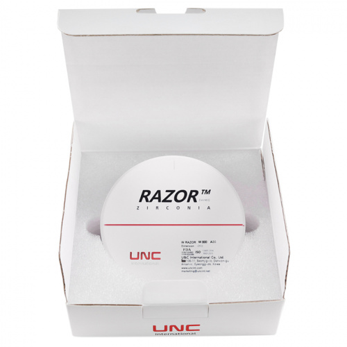 Диск циркониевый Razor 800, однослойный, размер 98х14мм, оттенок A3.5, UNC Inc (Корея) от Дентал-Ист фото 8