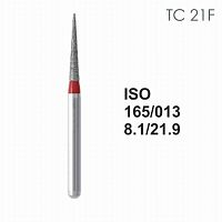 Бор алмазный MANI TC-21F по ISO 165, конус, 013х8,1х21,9 мм, макс.скорость 300 тыс.об, зерн.F, 5 шт