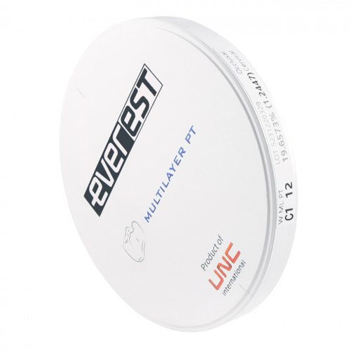 Диск циркониевый Everest Multilayer PT, размер 95х12 мм, цвет С1, многослойный фото 2