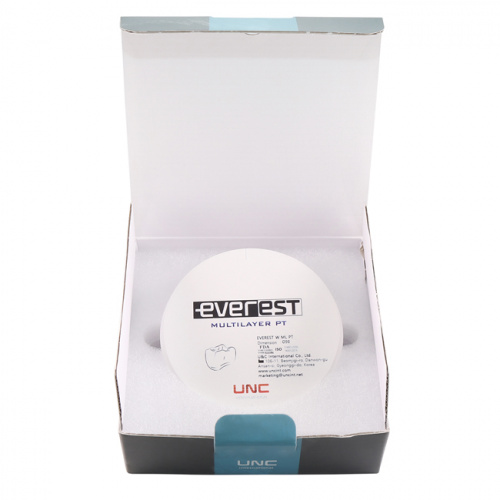 Диск циркониевый Everest  Multilayer PT, многослойный, размер 98х25мм, оттенок B3, UNC Inc (Корея) от Дентал-Ист фото 5