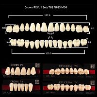 Зубы PX CROWN / EFUCERA, цвет B1, фасон T61/N61S/34, полный гарнитур, 28шт. от Дентал-Ист